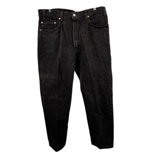 VTG 90's Levi's 505 Black Jeans Mens 38x32 Made‎ in USA Regular Fit Straight Leg